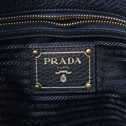 Prada Vitello Daino Shoulder Bag Black 5 of 9