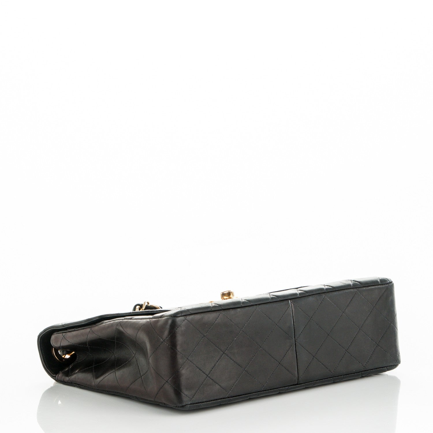 Chanel Lambskin Quilted Jumbo Single Flap Black 4 of 8