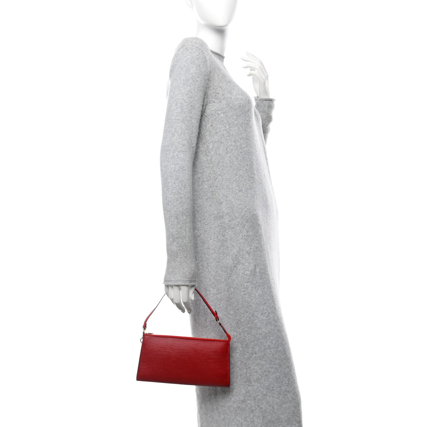 Epi Pochette Accessories 24 Castillan Red