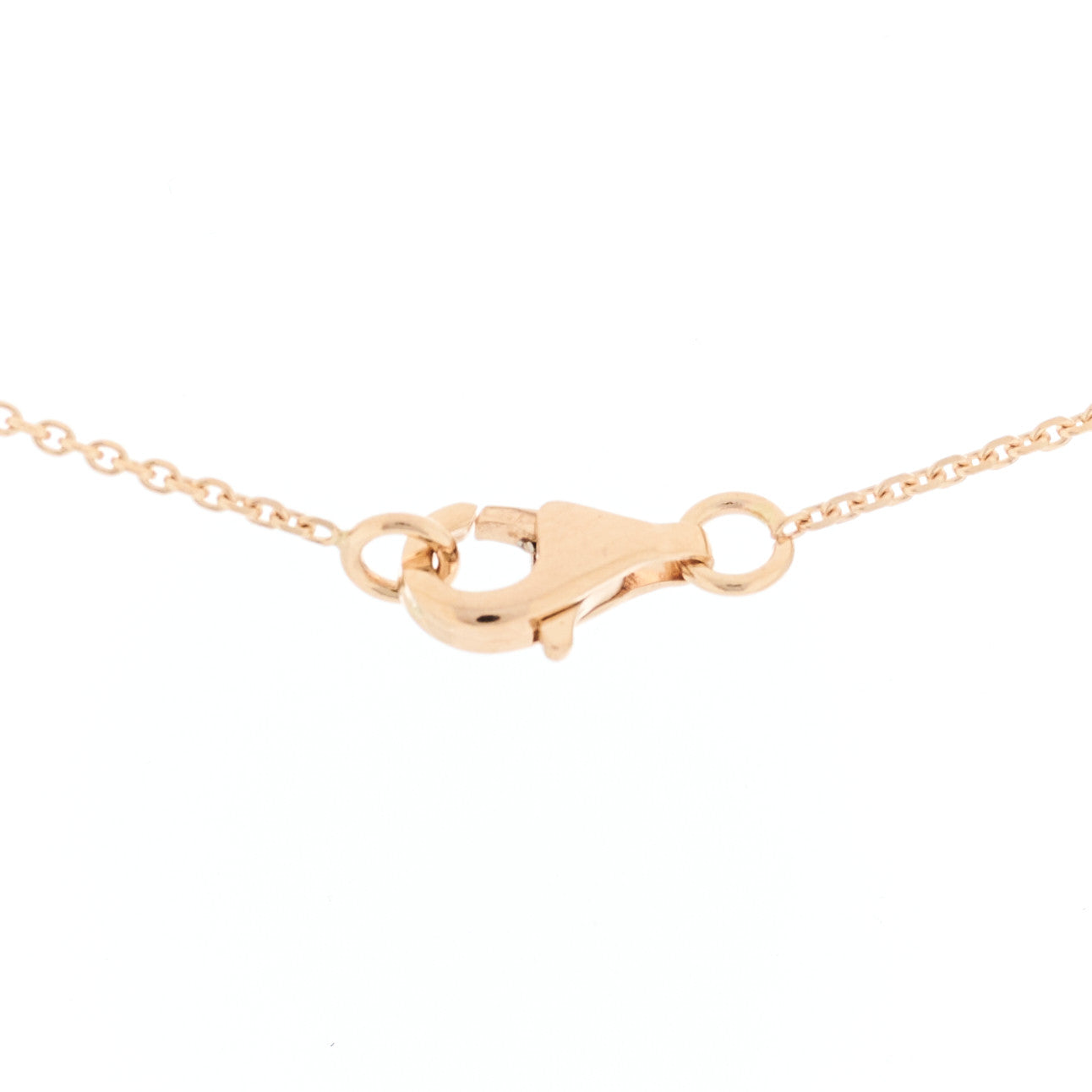 18K Rose Gold Diamond Extrait de Camelia Pendant Necklace