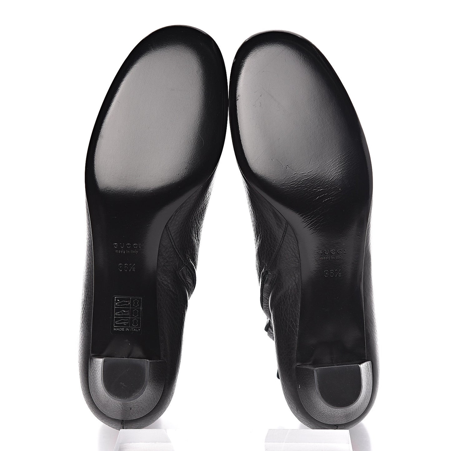 Calfskin Web Libeccio Boots 38.5 Black