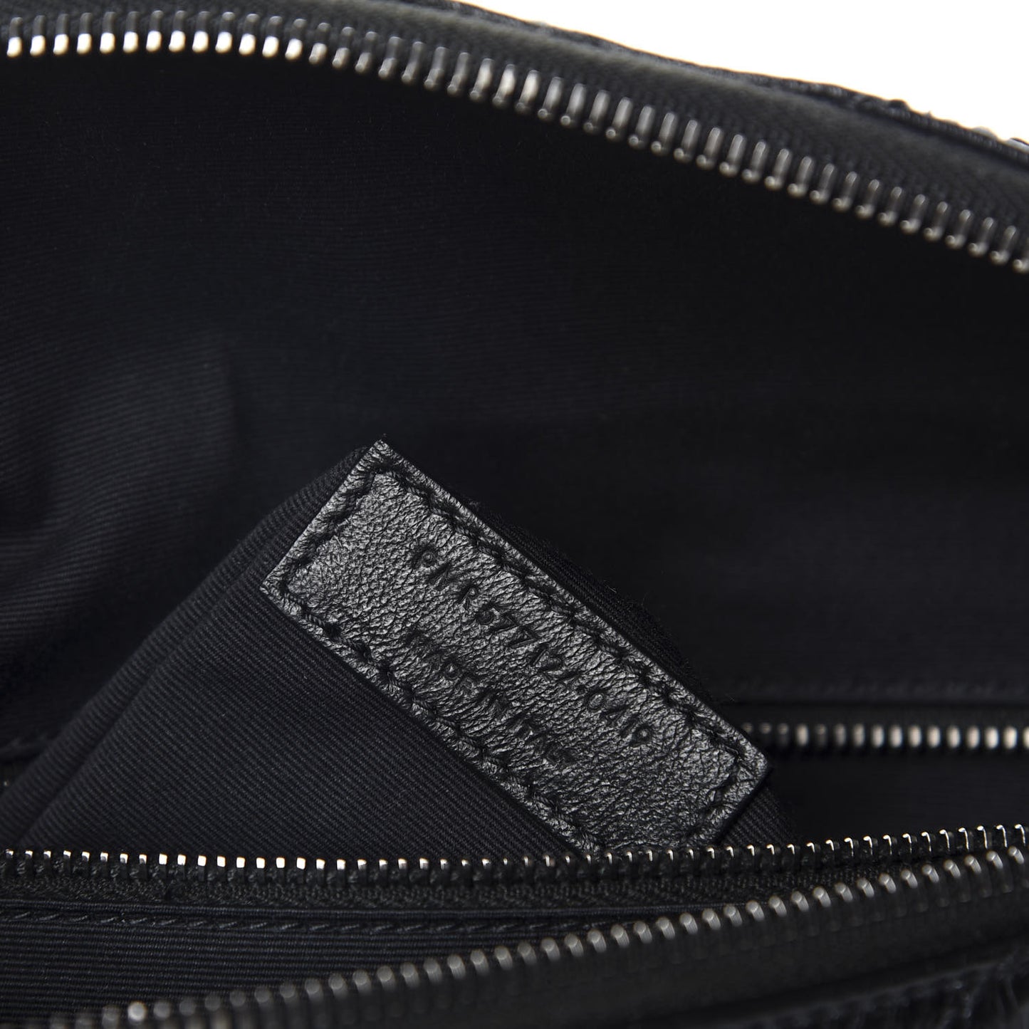 Crinkled Calfskin Matelasse Monogram Niki Body Bag Black