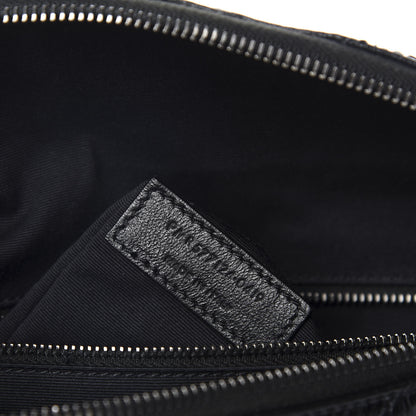 Saint Laurent Crinkled Calfskin Matelasse Monogram Niki Body Bag Black 10 of 12