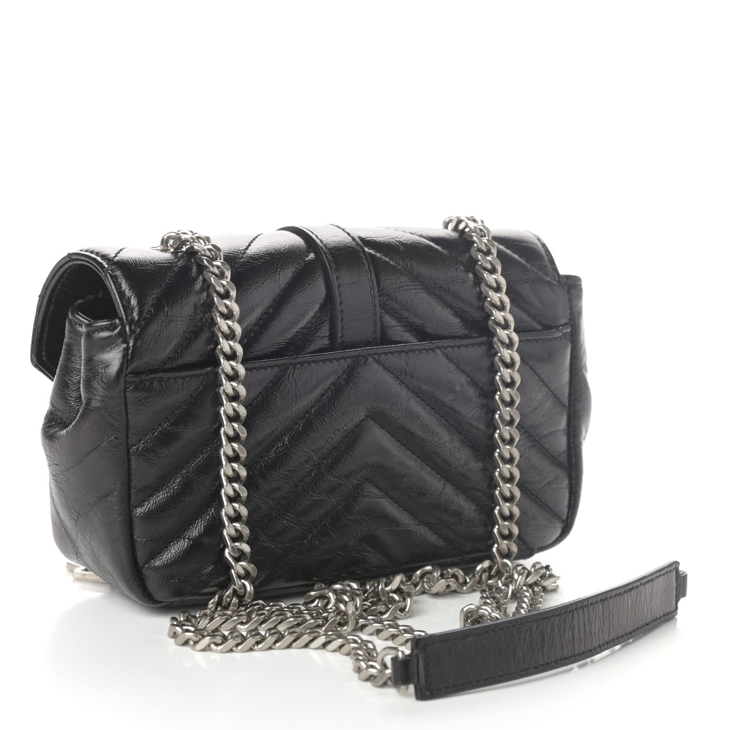 Saint Laurent Calfskin Matelassé Monogram Classic Baby Punk Chain Bag 3 of 9