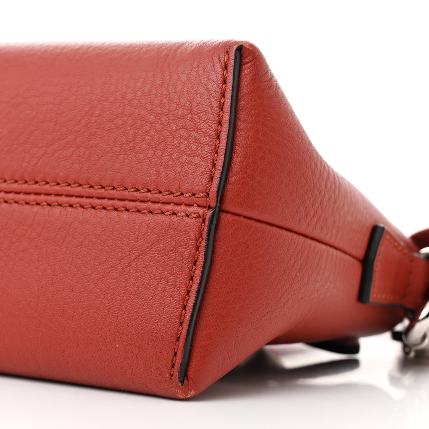 Fendi Vitello Dolce Mini By The Way Boston Bag Burgundy 10 of 10