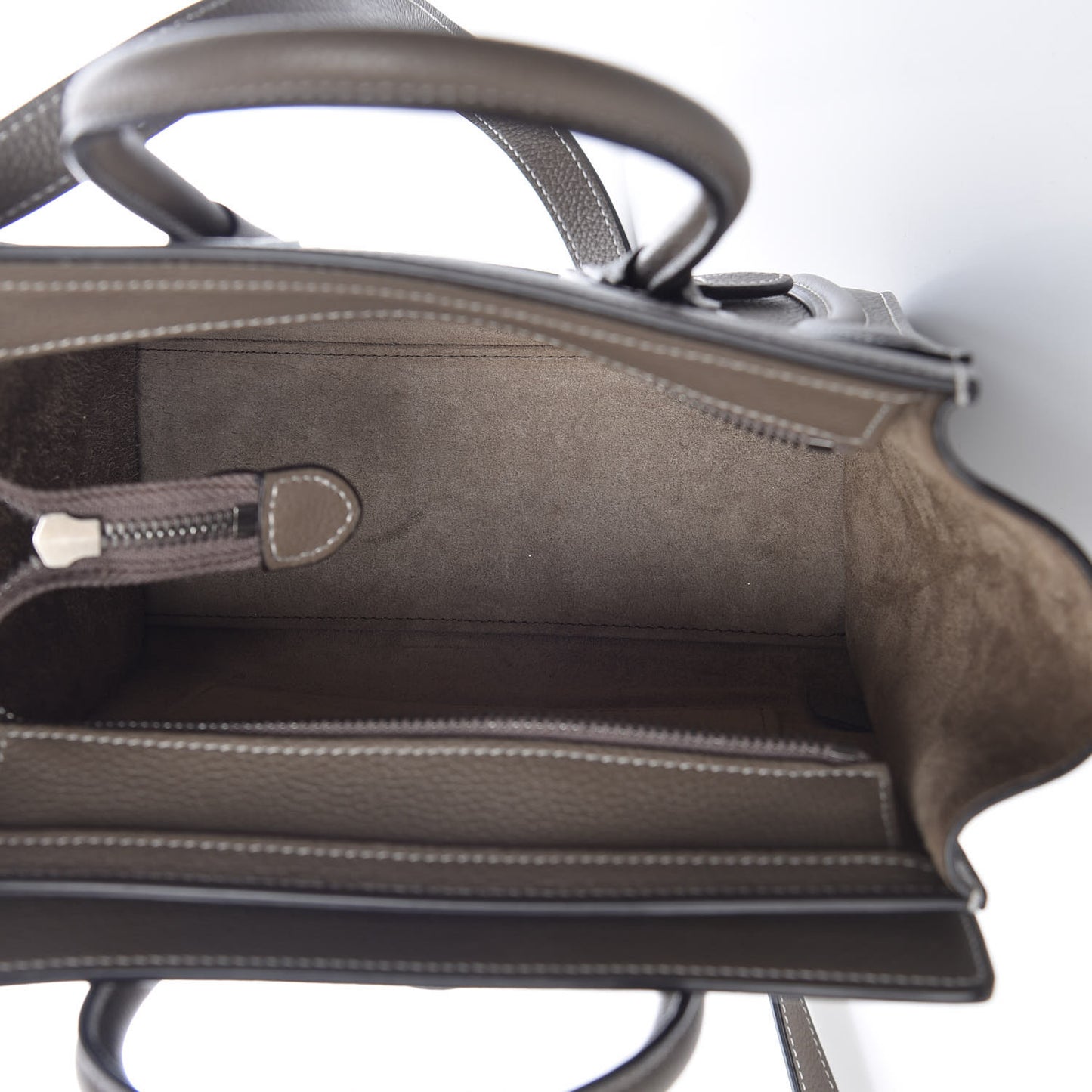 Drummed Calfskin Nano Luggage Souris