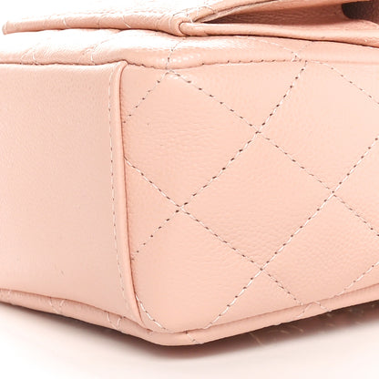 Chanel Caviar Quilted CC Mini Classic Backpack Light Pink 10 of 11