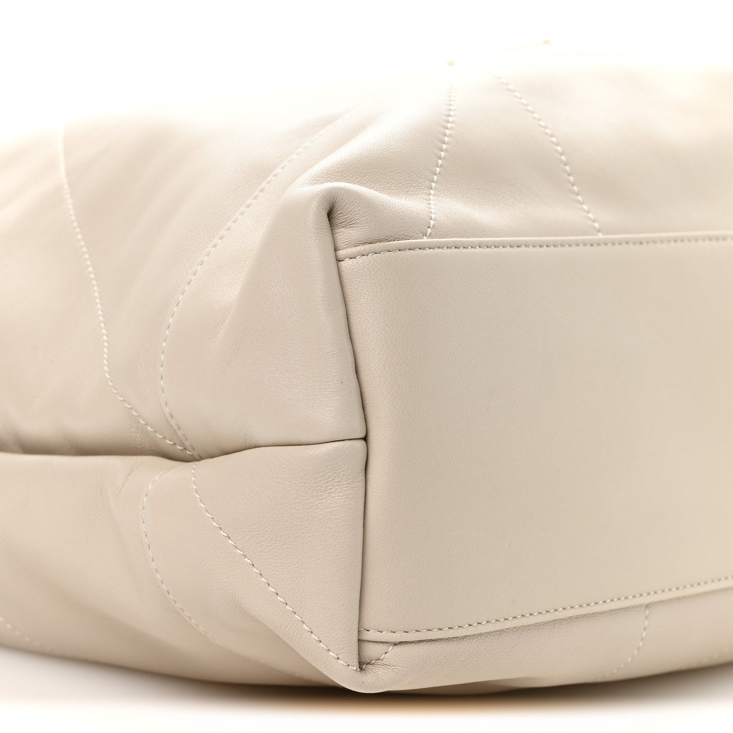 Lambskin Matelasse Monogram Large Jamie 4.3 Pochon Crema Soft