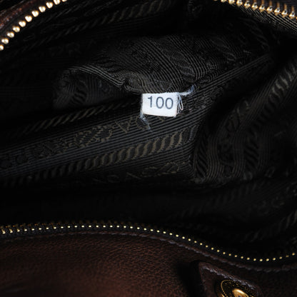 Prada Deerskin Tote Bruciato 7 of 10