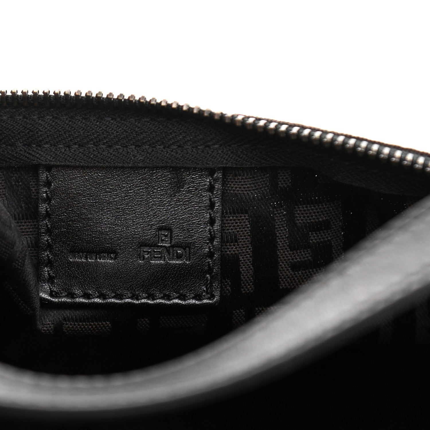 Fendi Zucchino Mini Pochette Tobacco Moro 6 of 10