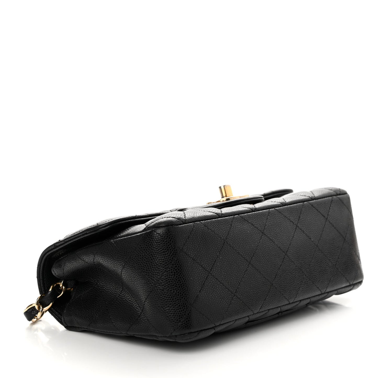 Caviar Quilted Mini Rectangular Flap Black