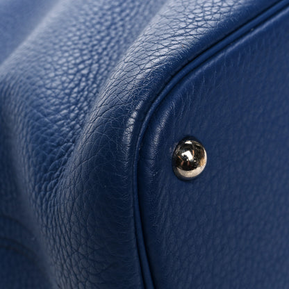 Hermes Taurillon Clemence Bolide 35 Bleu Brighton 7 of 16