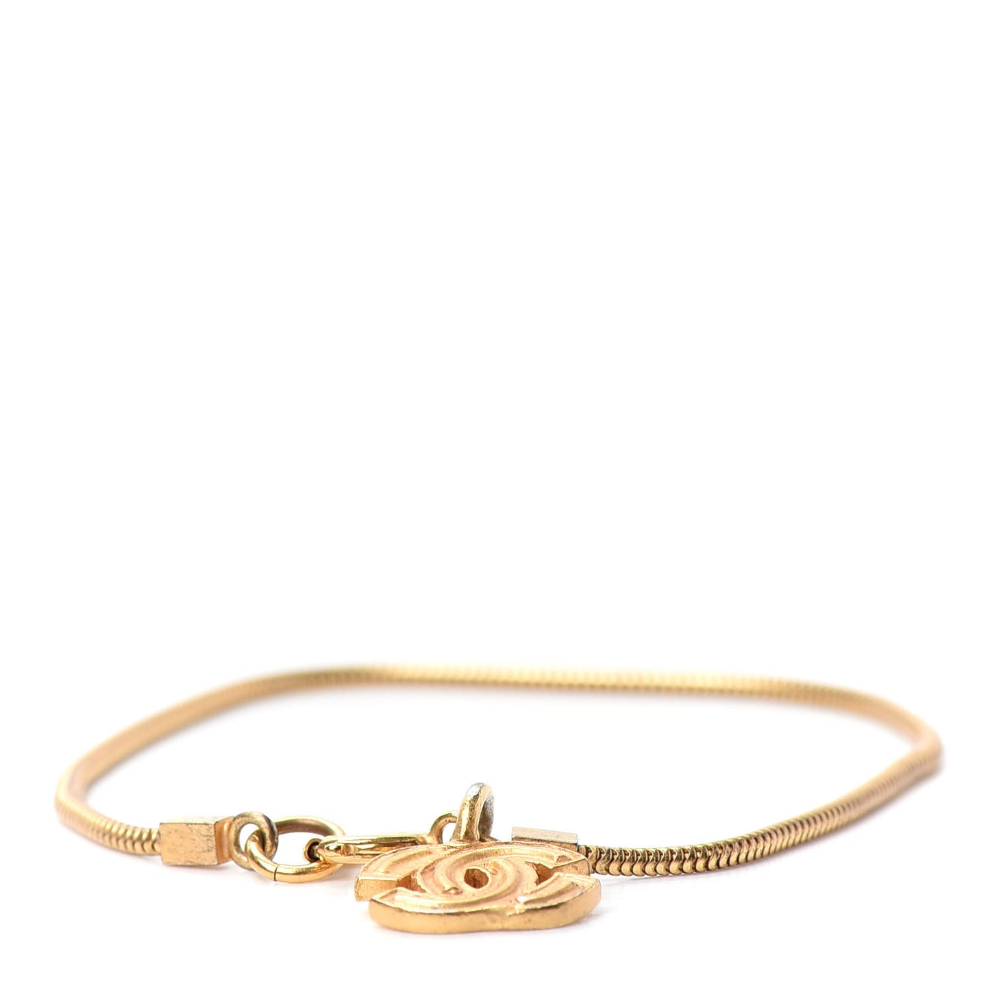 Snake Chain CC Bracelet Gold