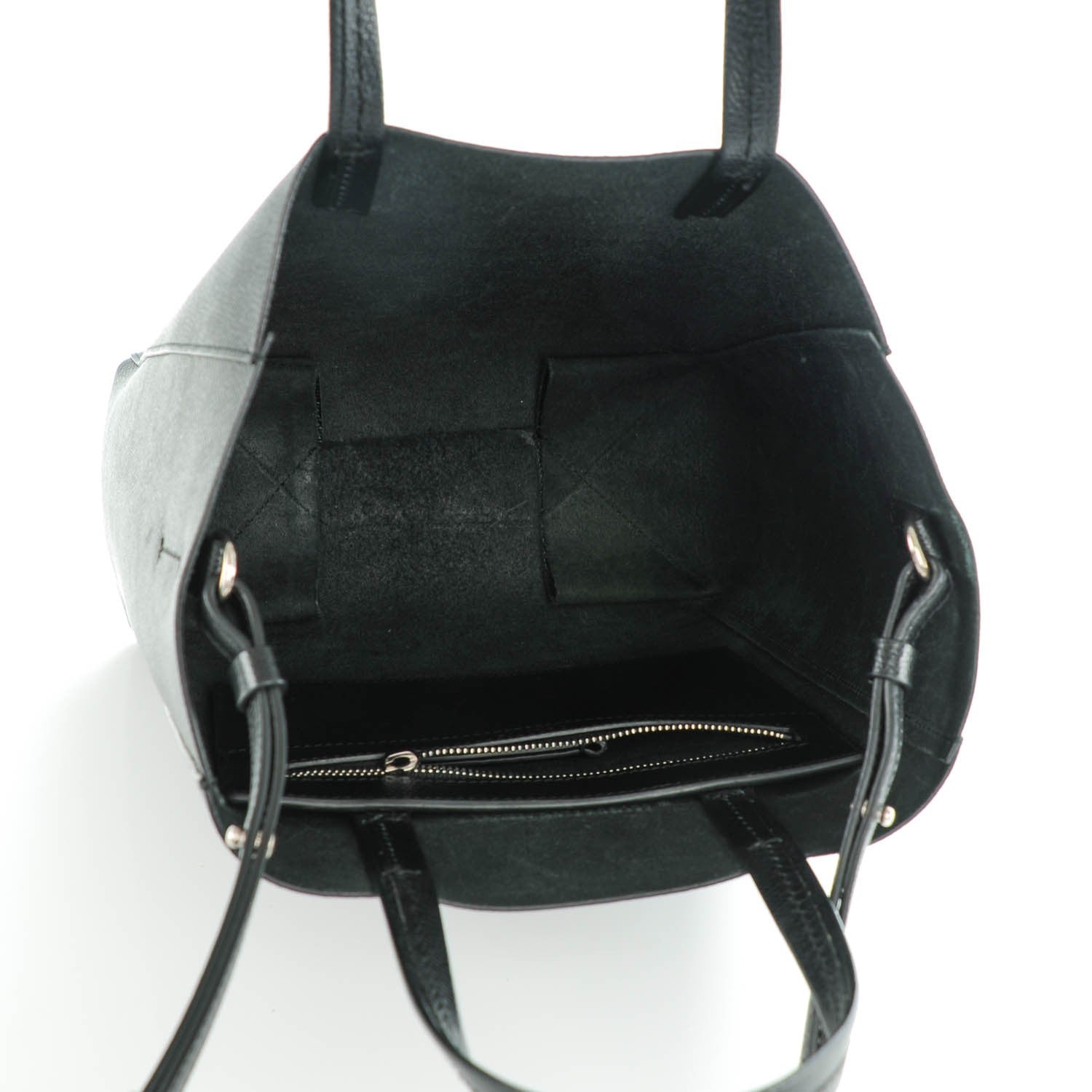 Celine Grained Calfskin Small Vertical Cabas Black 5 of 8