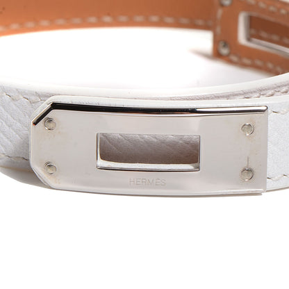 Hermes Epsom Kelly Double Tour Bracelet White XS 8 of 9