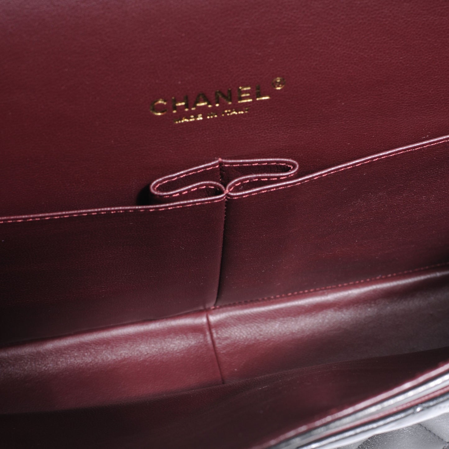 Lambskin Quilted Maxi Double Flap Black