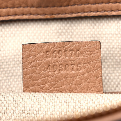 Gucci Pebbled Calfskin Small Soho Top Handle Bag Camelia 7 of 13