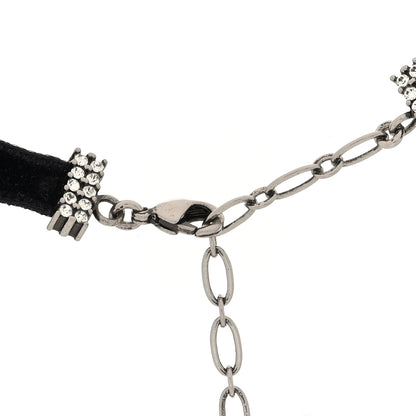 Christian Dior DIOR Velvet Crystal J’Adior Choker Necklace  Black 4 of 4