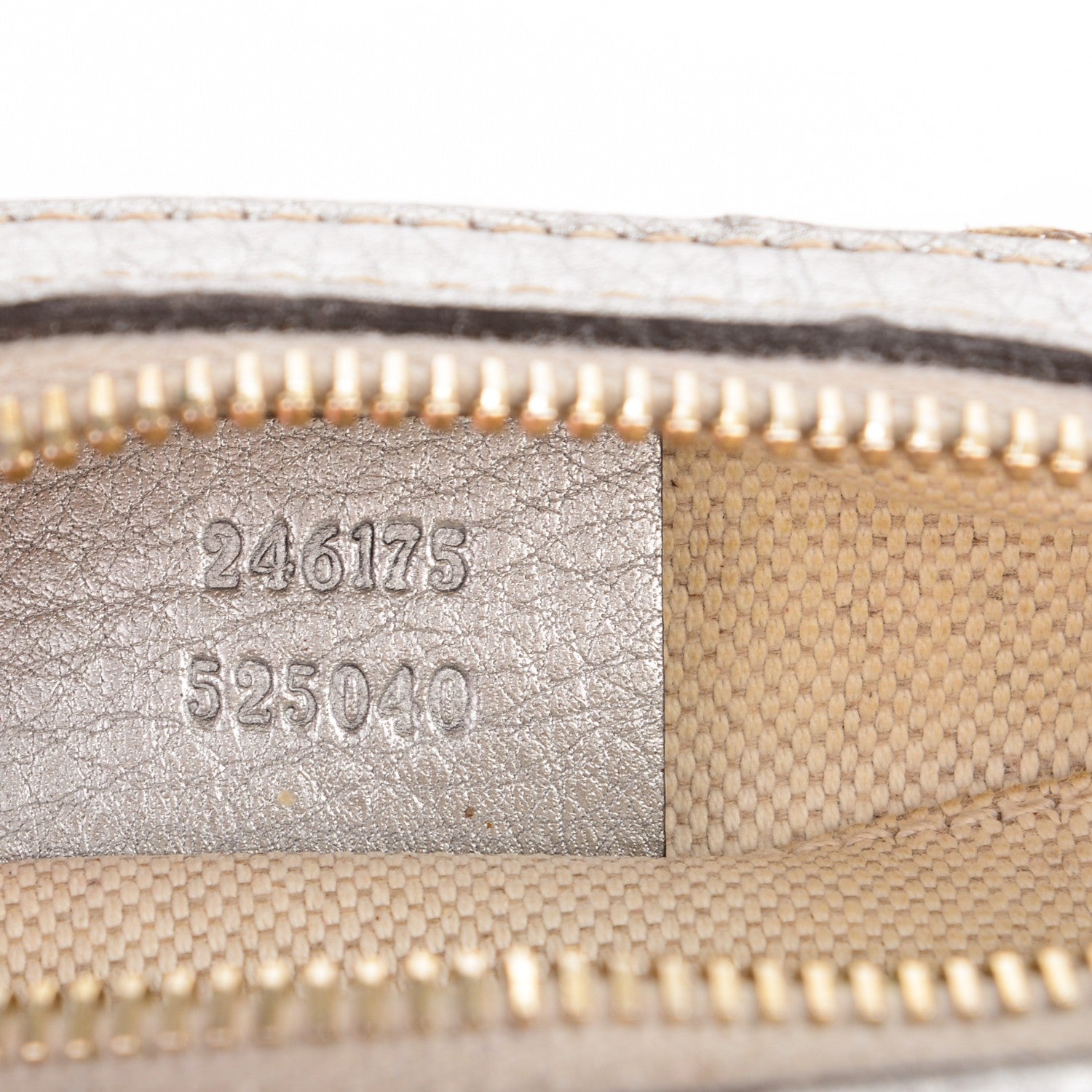 Gucci Monogram Medium Bamboo Cosmetic Case Silver 6 of 6