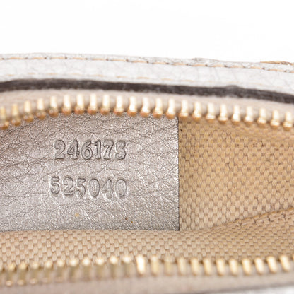 Gucci Monogram Medium Bamboo Cosmetic Case Silver 6 of 6