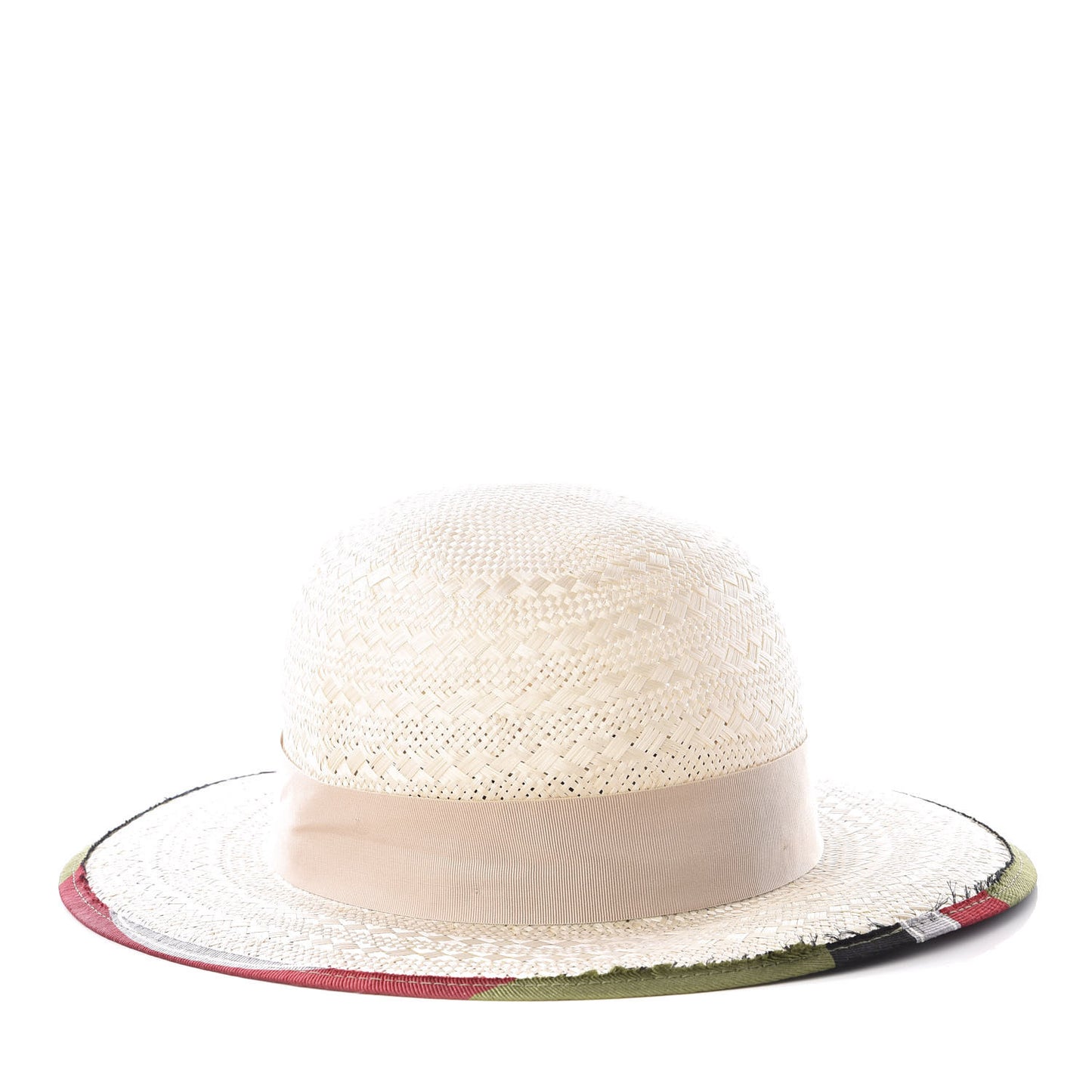Straw Hat L Sand Bordeaux