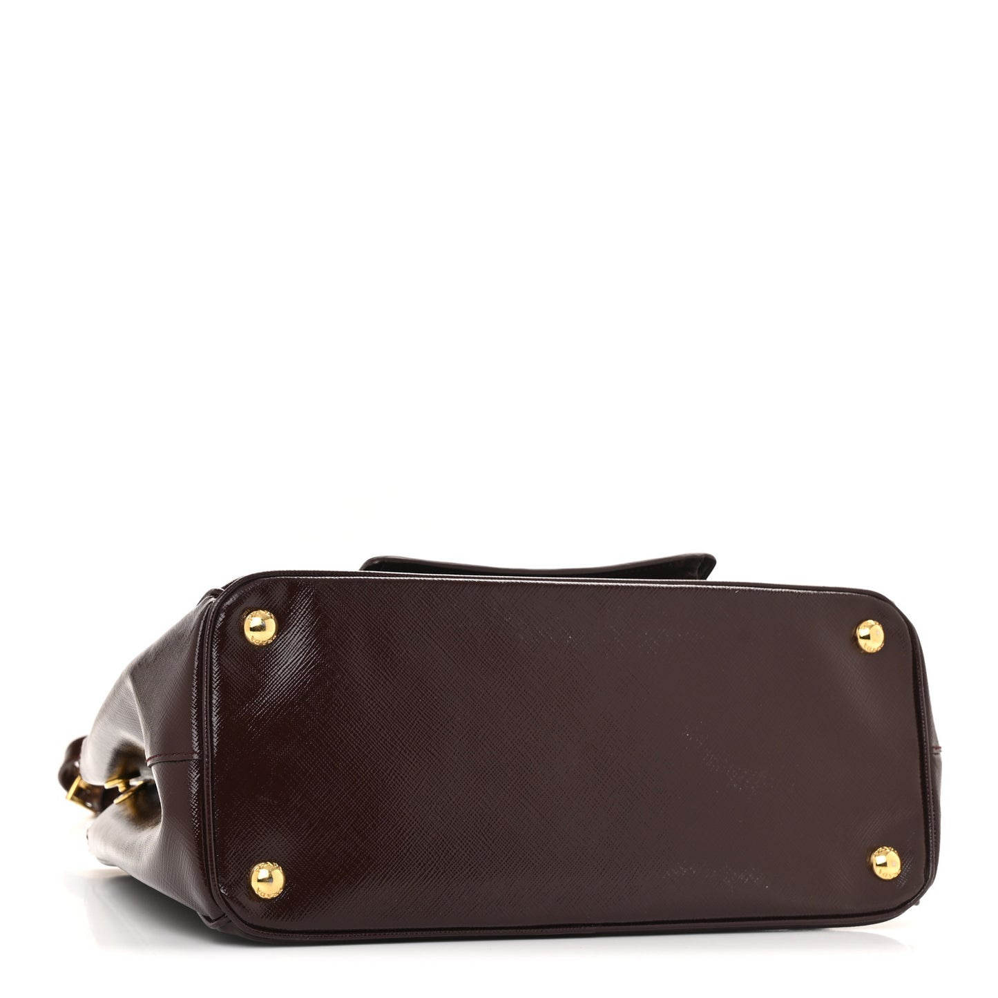 Saffiano Vernice Galleria Front Pocket Tote Cherry