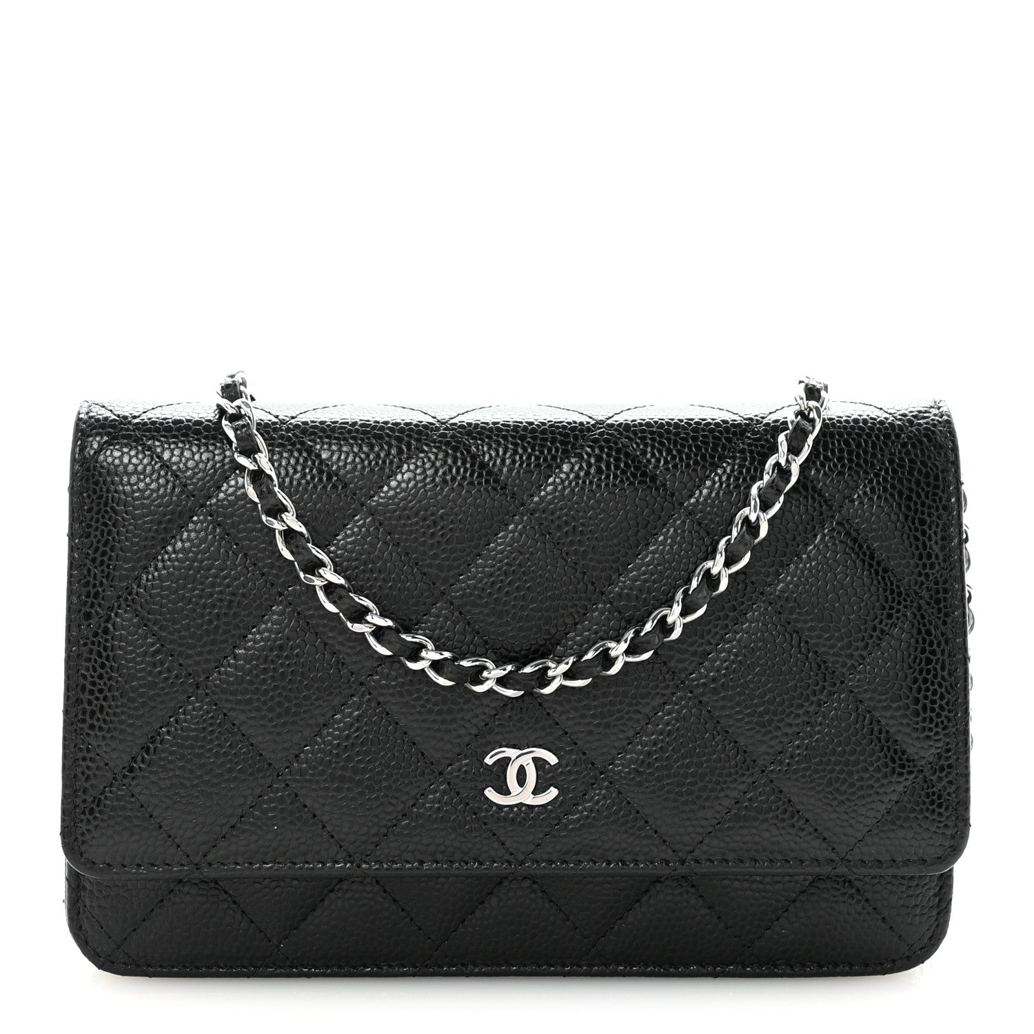 Chanel Caviar Quilted Wallet on Chain WOC Black 1 of 12