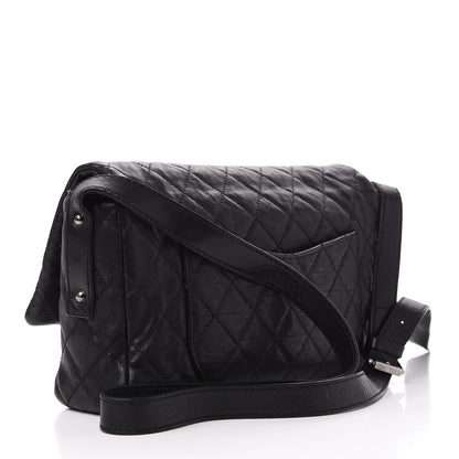 Chanel Calfskin Quilted Jumbo Easy Reissue Messenger Flap Black 3 of 13