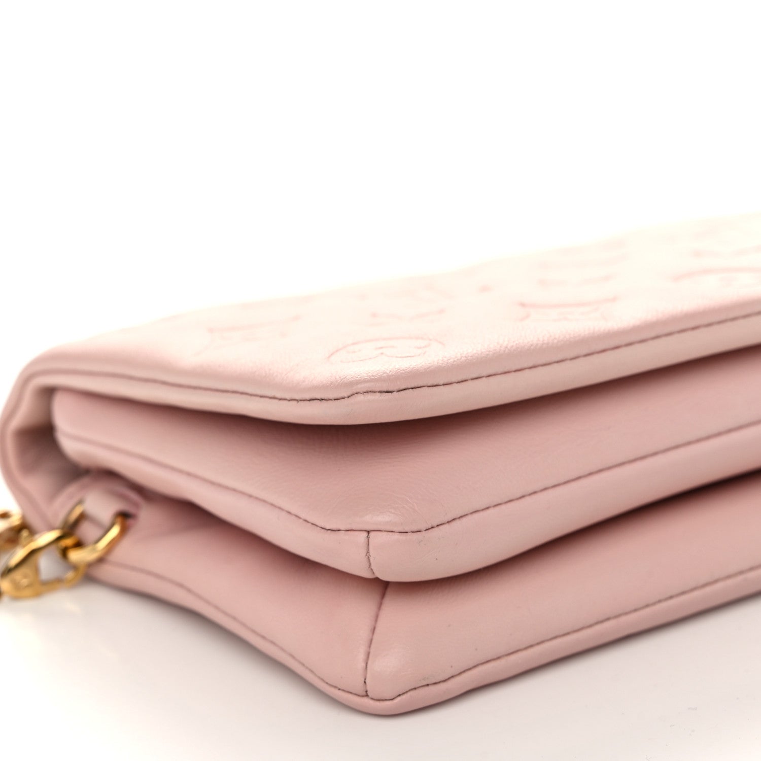 Louis Vuitton Lambskin Embossed Monogram Pochette Coussin Rose 8 of 9