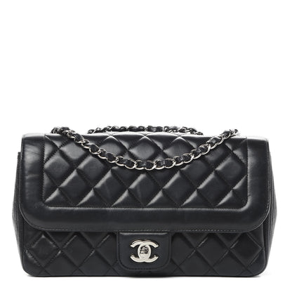 Chanel Lambskin Quilted Medium Single Flap Black 1 of 15