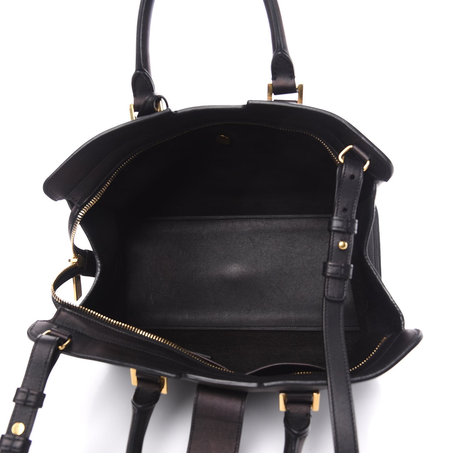 Calfskin Small Classic Y Cabas Black