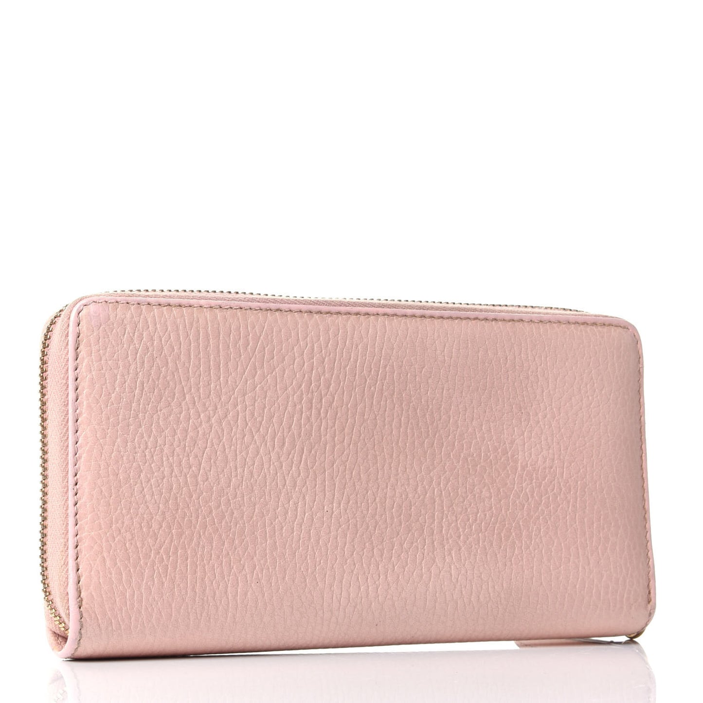 Calfskin GG Marmont Zip Around Wallet Light Pink