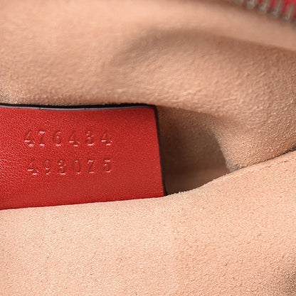 Gucci Calfskin Matelasse GG Marmont Belt Bag 75 30 Hibiscus Red 7 of 10
