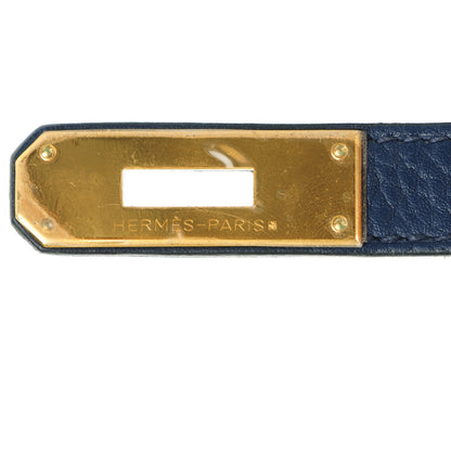 Hermes Taurillon Clemence Birkin 40 Bleu Saphir 12 of 24