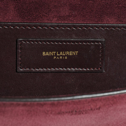 Saint Laurent Suede Small Betty Burgundy 6 of 7