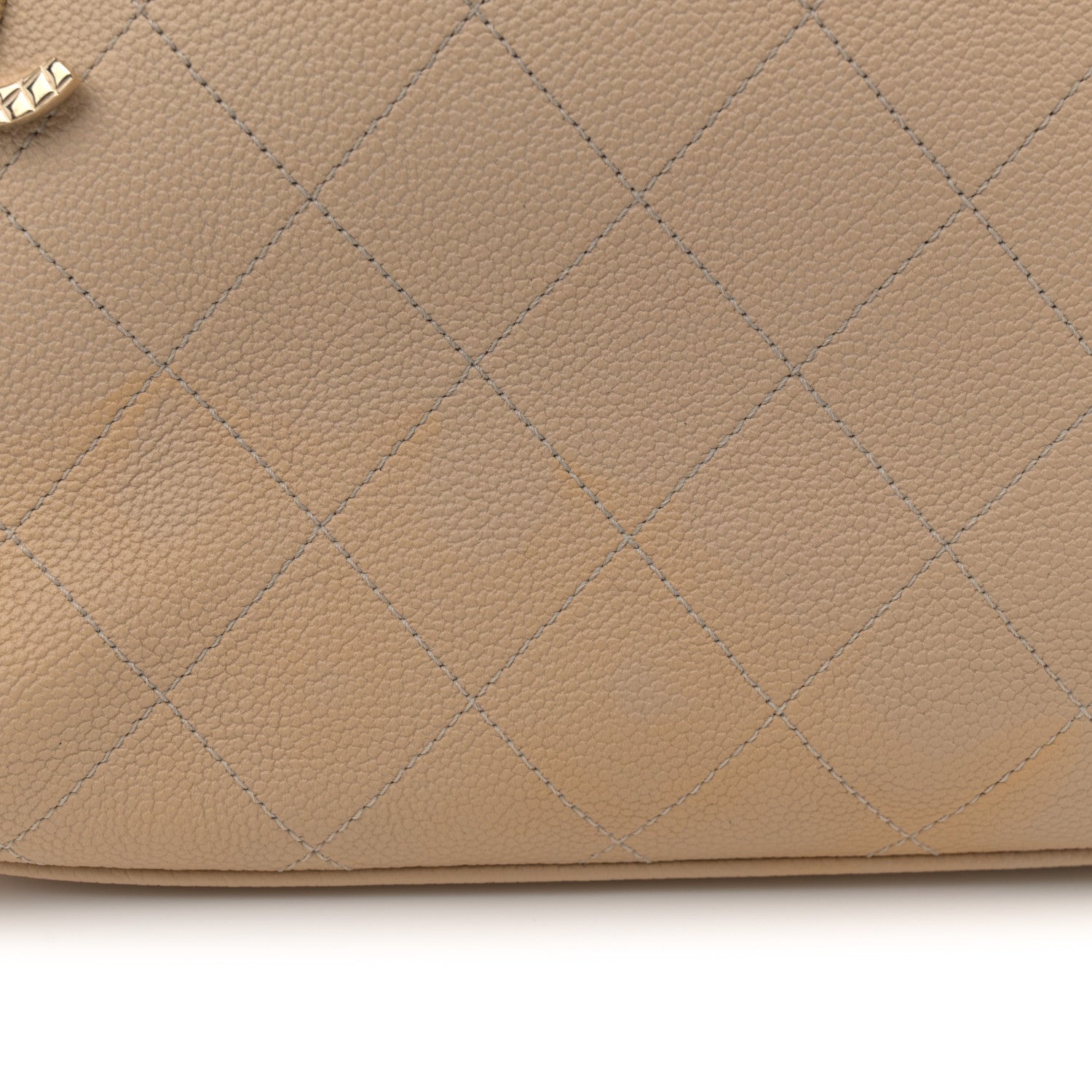 Chanel Caviar Stitched Shopping Tote Beige 12 of 12