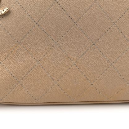 Chanel Caviar Stitched Shopping Tote Beige 12 of 12
