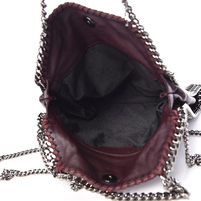 Stella McCartney Alter Nappa Embossed Mini Star Falabella Tote Burgundy 5 of 10