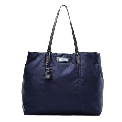Prada Tessuto Nylon Etiquette Tote Astrale Inchiostro 1 of 8