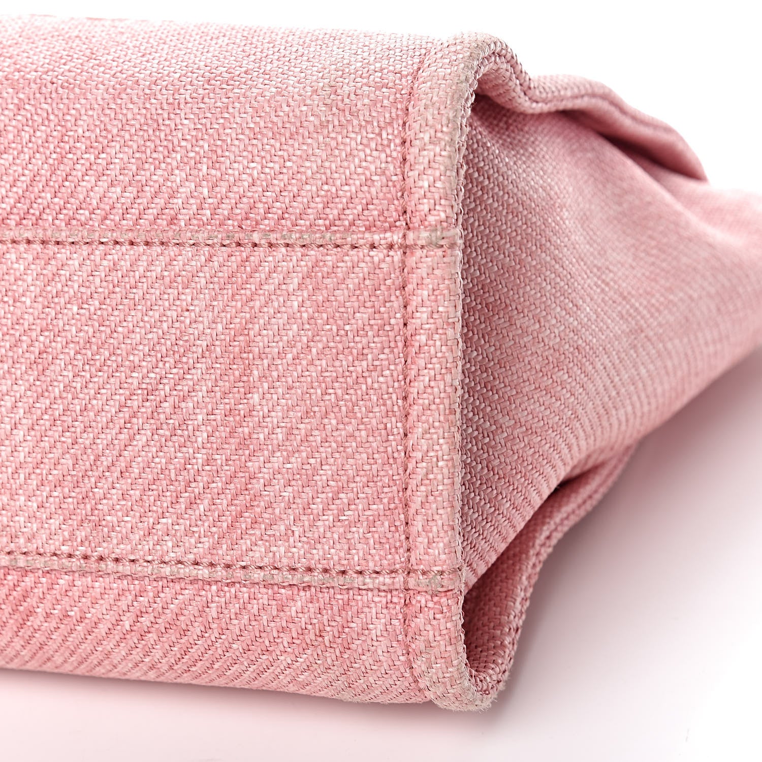 Chanel Woven Straw Raffia Small Deauville Tote Pink 17 of 17