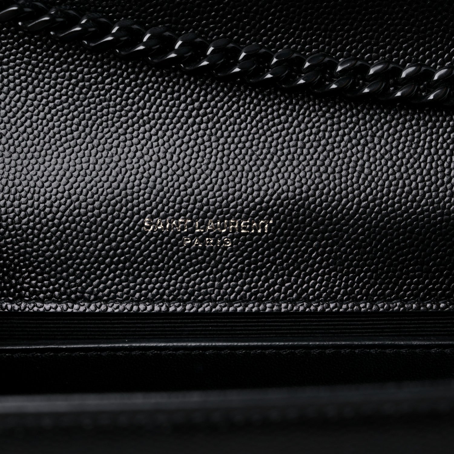 Saint Laurent Grain De Poudre Small Monogram Kate Satchel Black 6 of 11