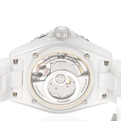 Chanel Stainless Steel Ceramic 38mm J12 Automatic Watch White 4 of 5