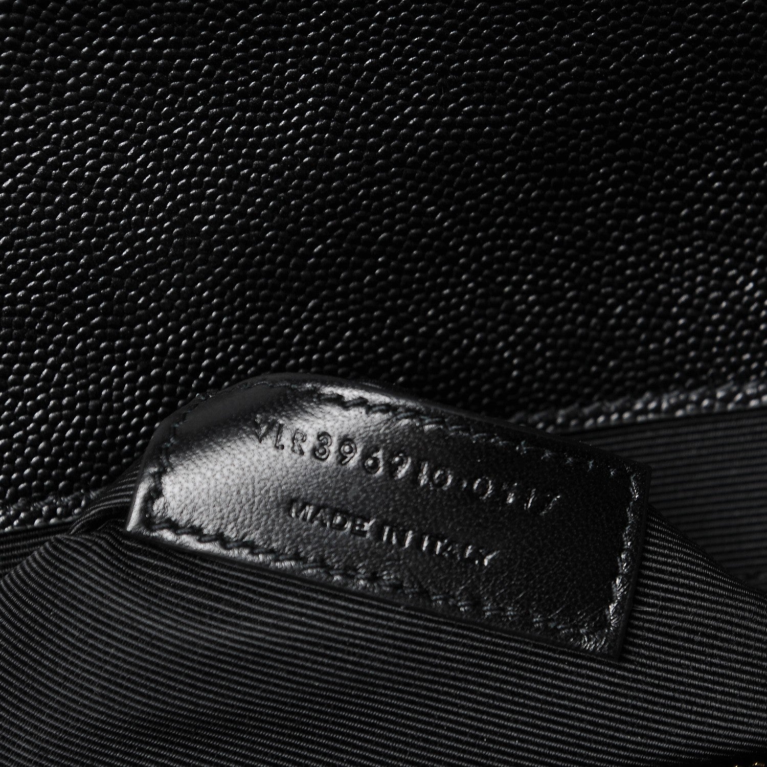 Saint Laurent Grain De Poudre Matelasse Chevron Large Monogram Satchel Black 7 of 7