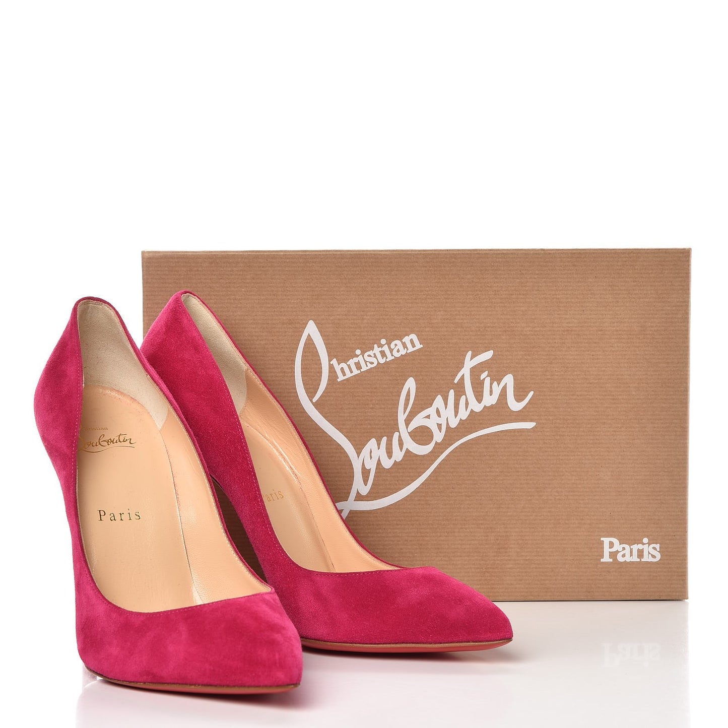 Veau Velours Pigalle Follies 100 Pumps 38.5 Rosa