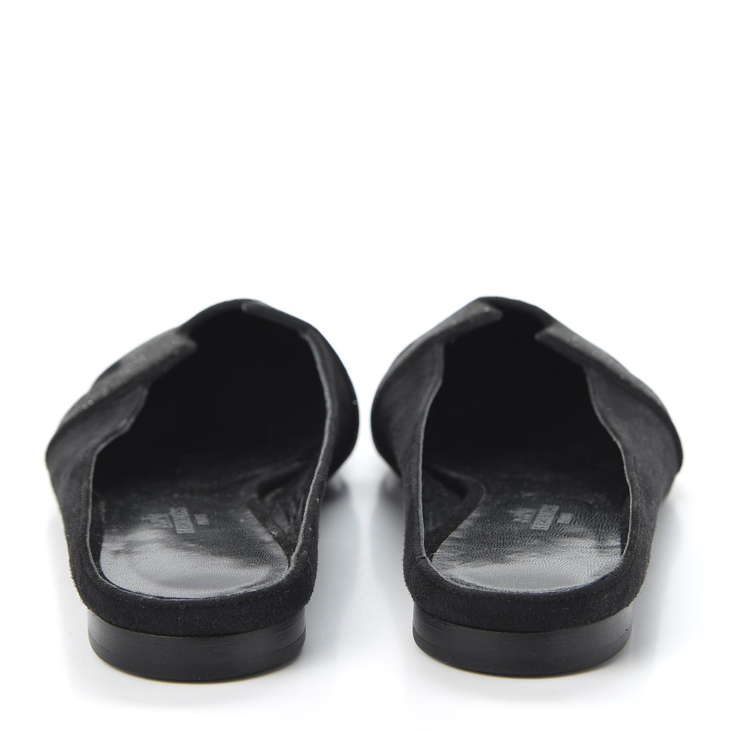 Suede Goatskin Crystal Roxane Mules 37.5 Black