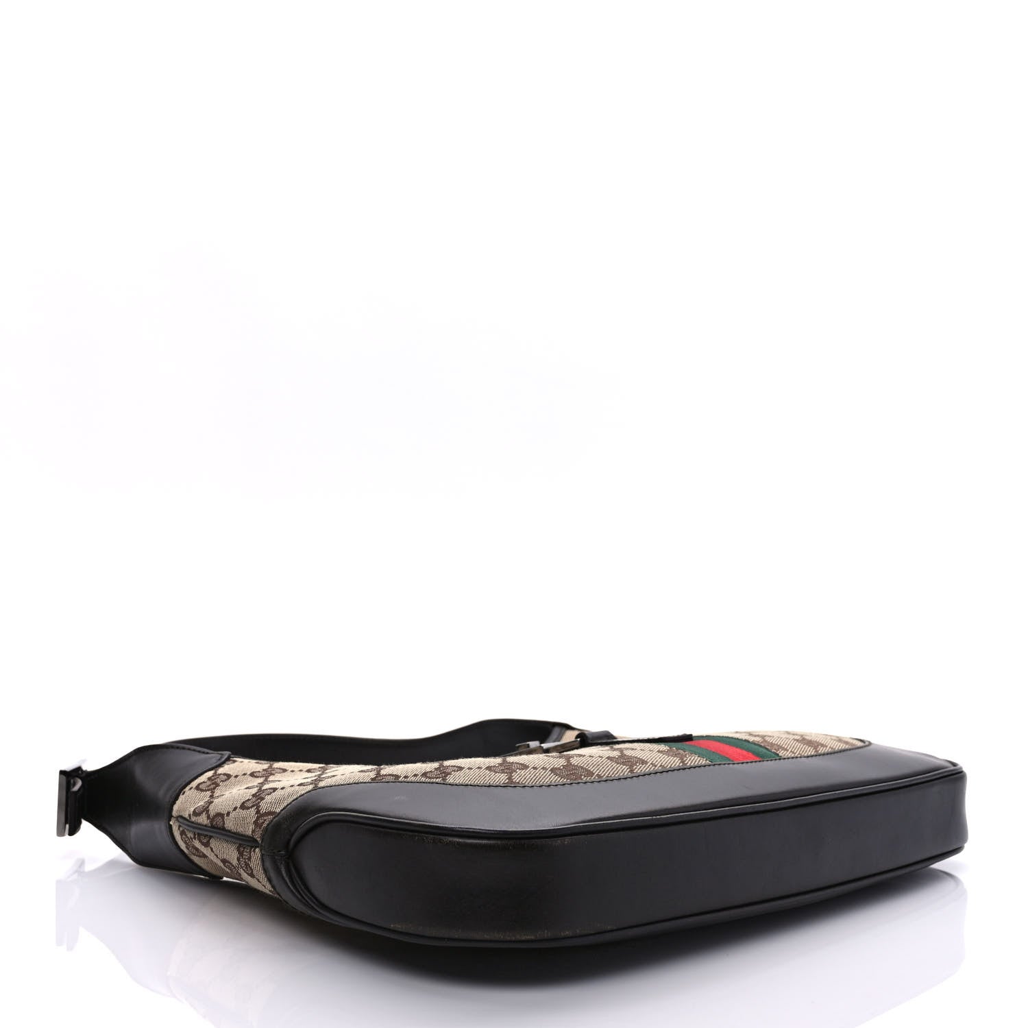 Gucci Monogram Web Jackie O Hobo Dark Brown 4 of 11