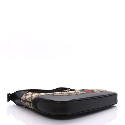 Gucci Monogram Web Jackie O Hobo Dark Brown 4 of 11