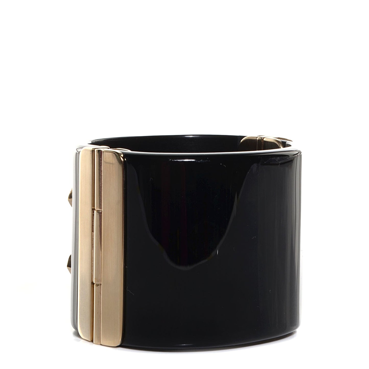 Resin Crystal CC Cuff Black Gold