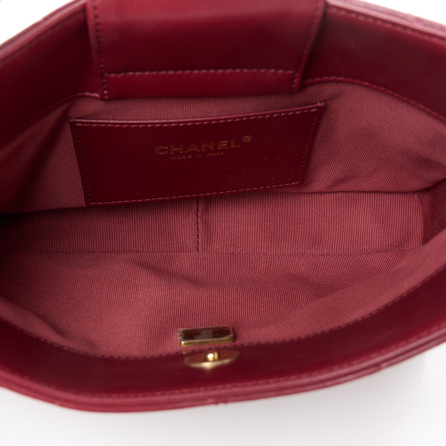 Chanel Lambskin Quilted Small CC Links Hobo Burgundy 5 of 11