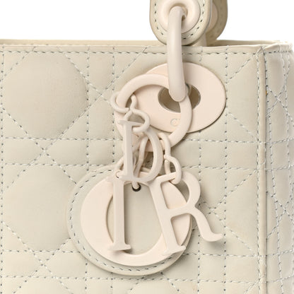 Christian Dior Ultra Matte Calfskin Cannage Mini Lady Dior White 9 of 20